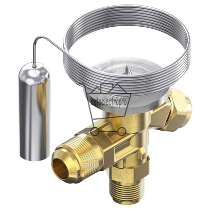 Danfoss 068Z3400 1/6 - 4.5TR Expansion Valve Body, T 2, R404A,R507A, 3/8x1/2 in,