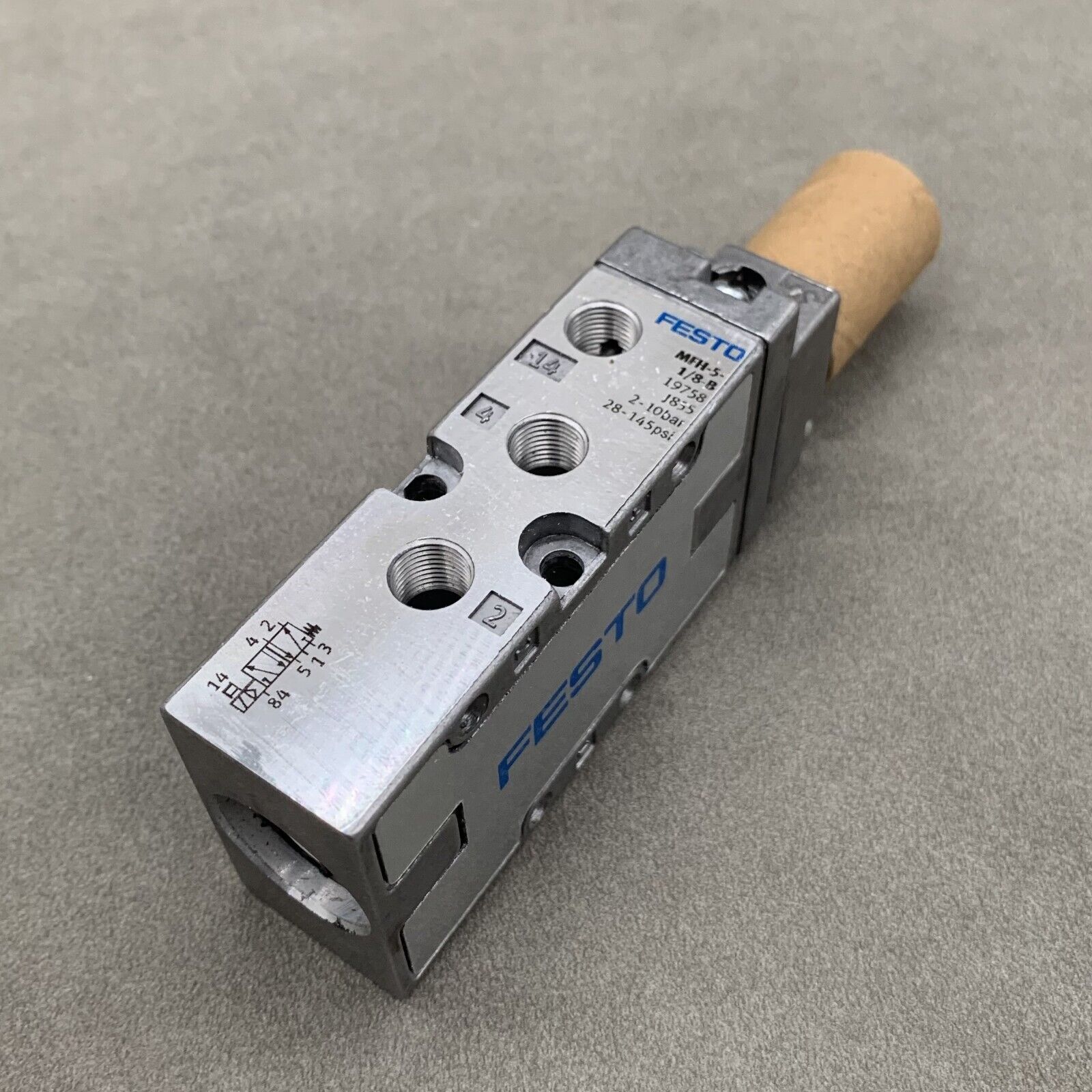 new In Box FESTO MFH-5-1/8-B 19758 Solenoid Valve - FESTO