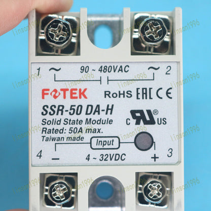 1PC Fotek Relay 50A SSR-50DA-H Fast - FOTEK