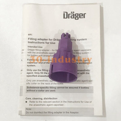 Dräger Isoflurane Dosing Device Tec7 Evaporation Tank Connector - DRÄGER