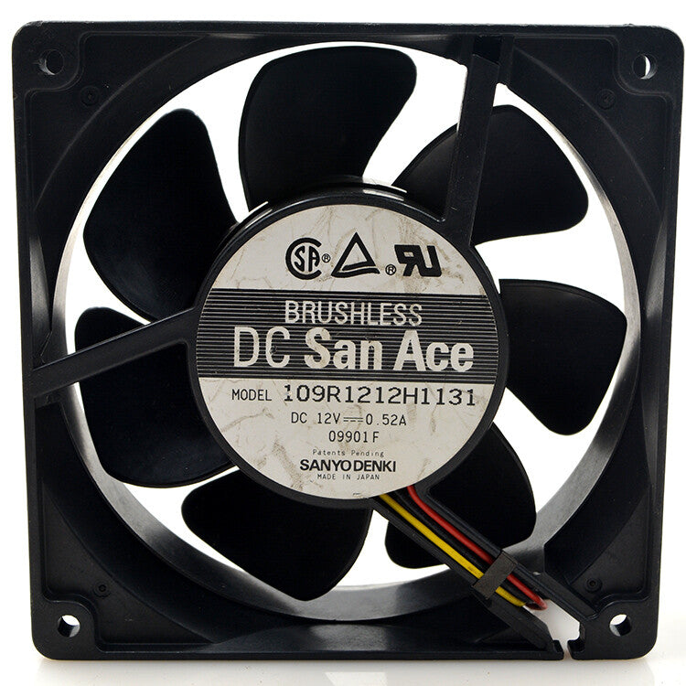 1pcs Sanyo 109R1212H1131 12V 0.52A 12CM 12038 inverter fan