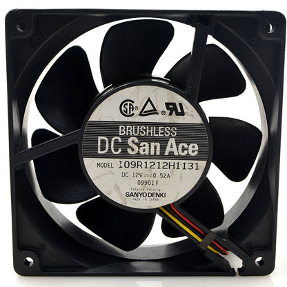 1pcs Sanyo 109R1212H1131 12V 0.52A 12CM 12038 inverter fan