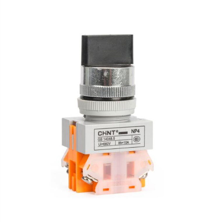 10PCS  Chint NP4-11X/21 Pushbutton Switches 2-Position 1NO+1NC Black