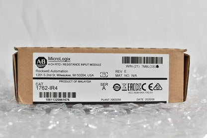 New Factory Sealed AB 1762-IR4 SER A MicroLogix 4CH RTD Resistance Input Module - KOEED