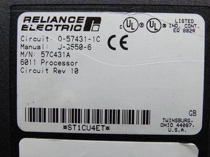 Reliance Electric 57C431 PLC Module - RELIANCE ELECTRIC