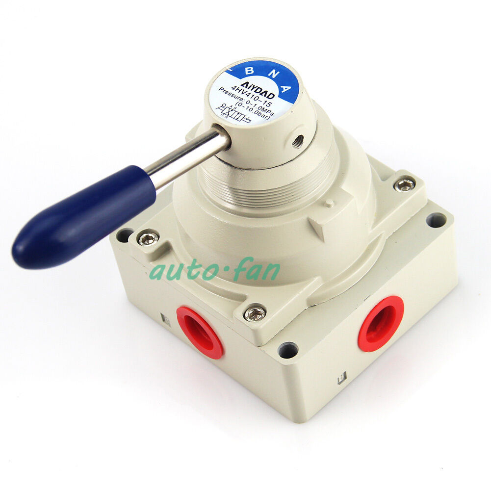 new 4 way 2 position Manual Hand Lever Pneumatic Valve BSPT 4HV410-15 - KOEED