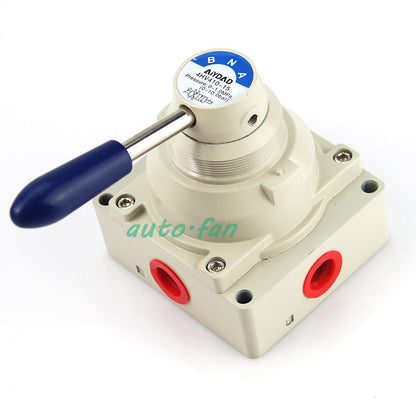 new 4 way 2 position Manual Hand Lever Pneumatic Valve BSPT 4HV410-15 - KOEED