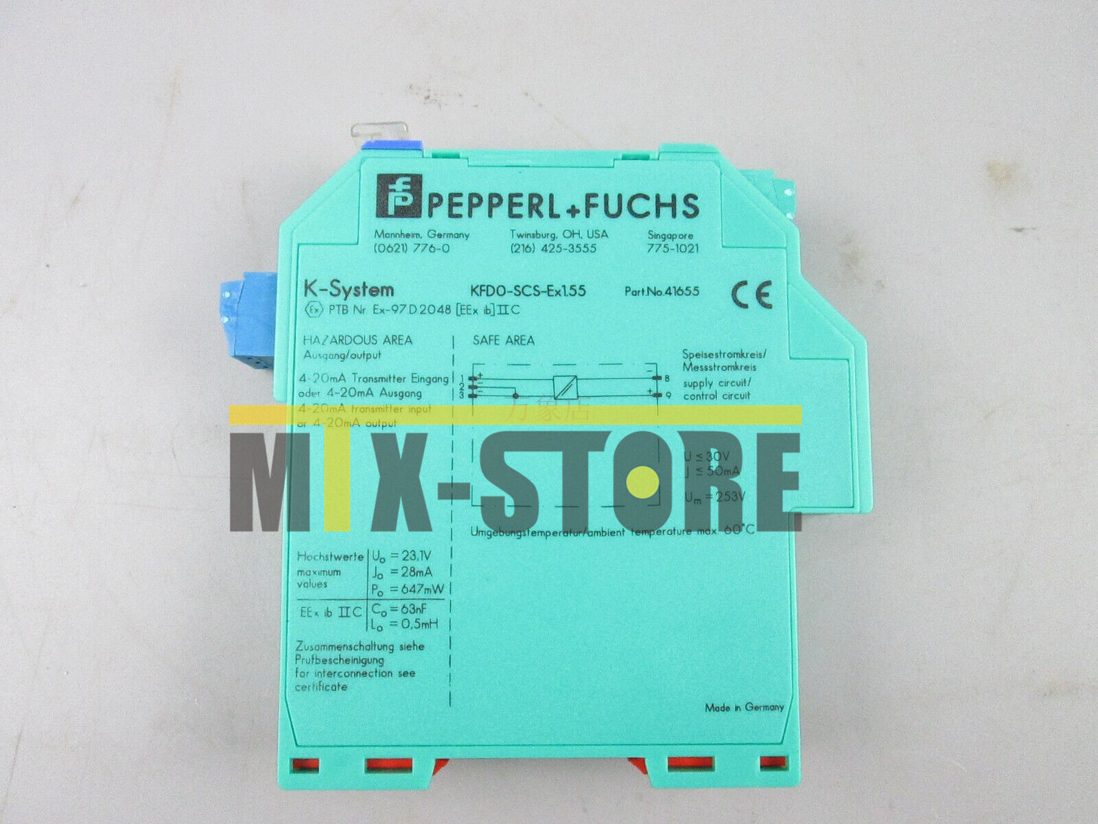 new 1PCS Pepperl+Fuchs KFD0-SCS-EX1.55 41655 Barrier - PEPPERL+FUCHS