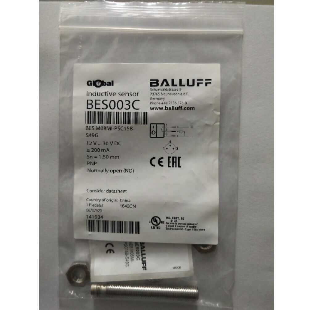 1PC BALLUFF BES M08MI-PSC15B-S49G Proximity Sensor Spot Stock - BALLUFF