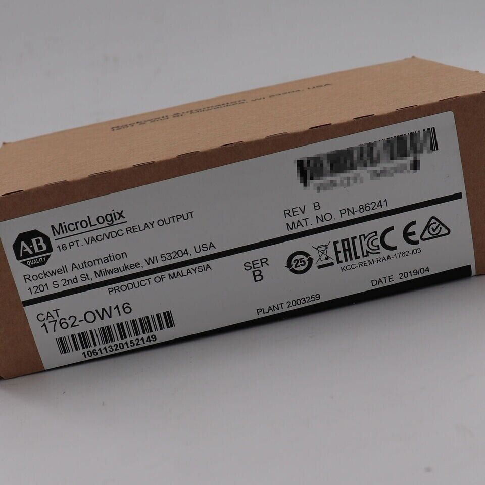NEW AB MicroLogix 1762OW16 16 Point Relay Output Module for Industrial Automation - AB MICROLOGIX