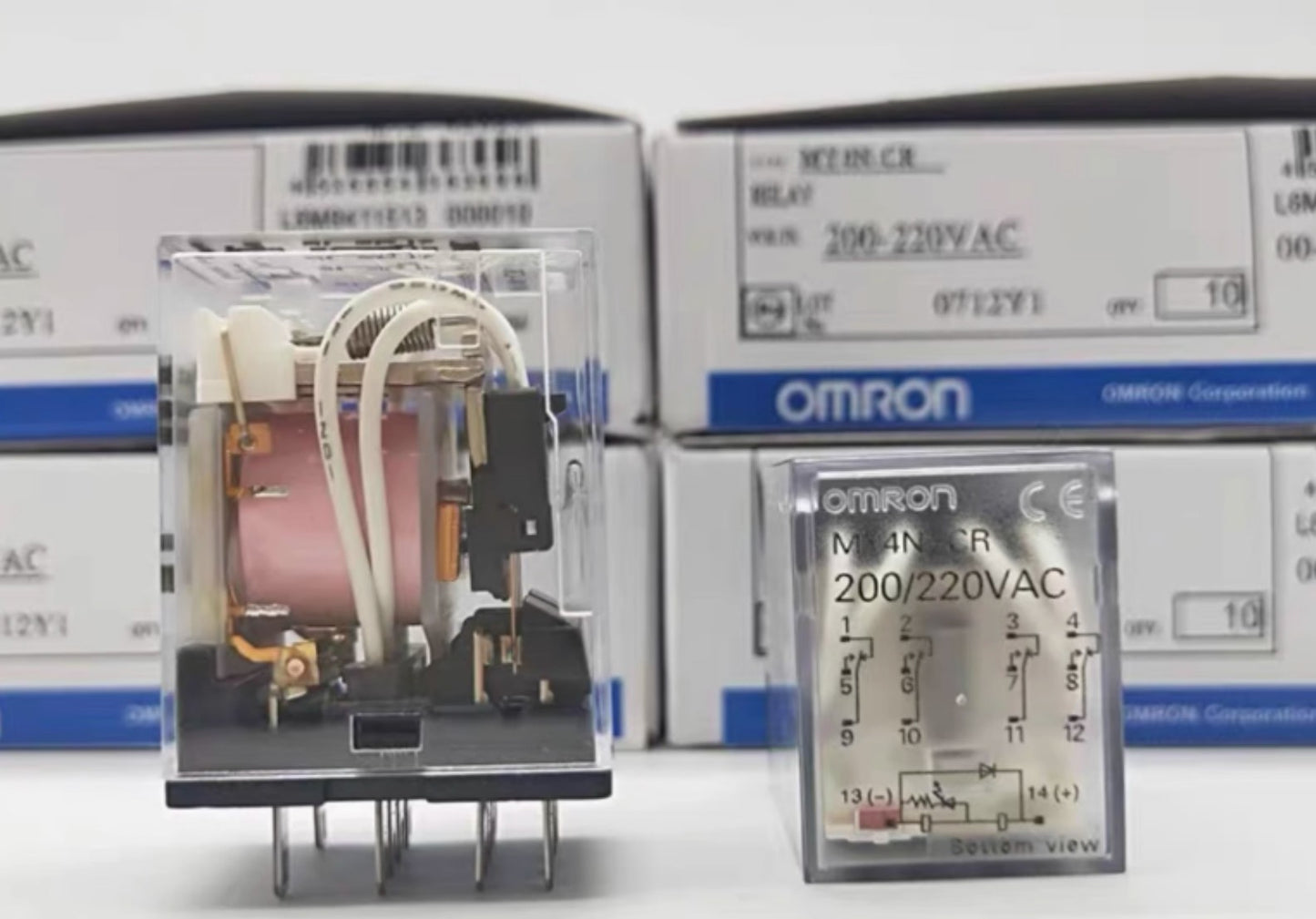 1Box/10pcs  Omron MY4N-CR MY4NCR Relays Free Ship