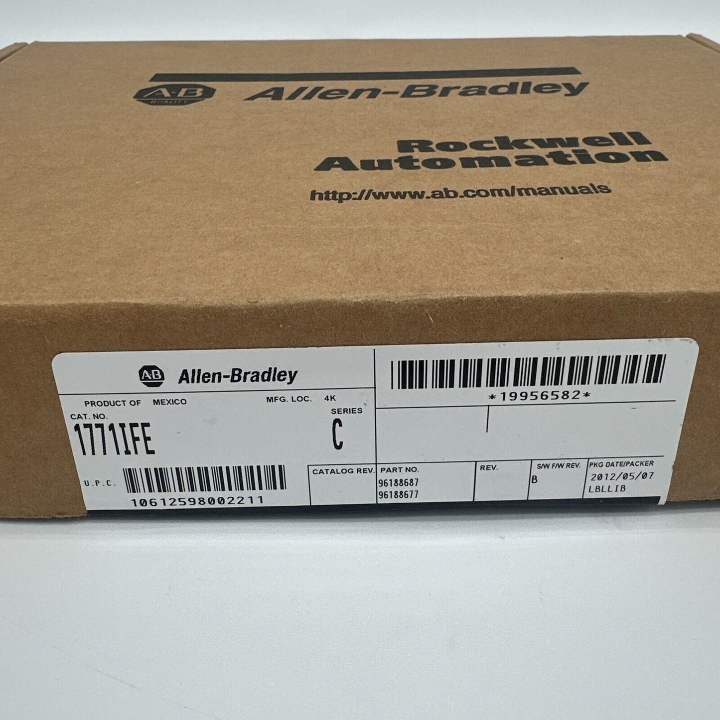 Sealed 1771IFE ALLEN BRADLEY 1771IFE SER C PLC-5 Analog Input Module 1771IFE SER C PLC-5 - ALLEN BRADLEY