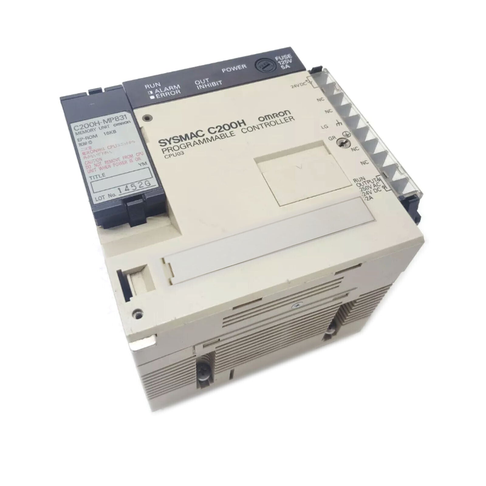 Omron C200H-CPU03 CPU Module Power Supply PLC - High-Efficiency CPU Power Supply for Industrial and Commercial Use - OMRON