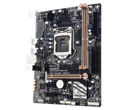 used Gigabyte GA-X150M-PLUS WS LGA 1151 Socket Intel C232 DDR4 Motherboard - GIGABYTE
