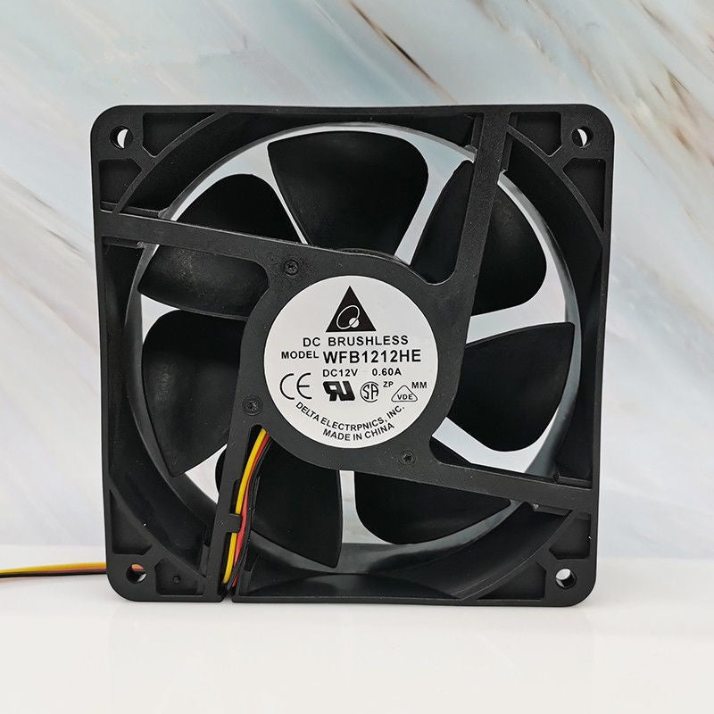 Delta WFB1212HE 12V 0.6A 7.2W 12038 12cm Dual Ball Cooling Fan