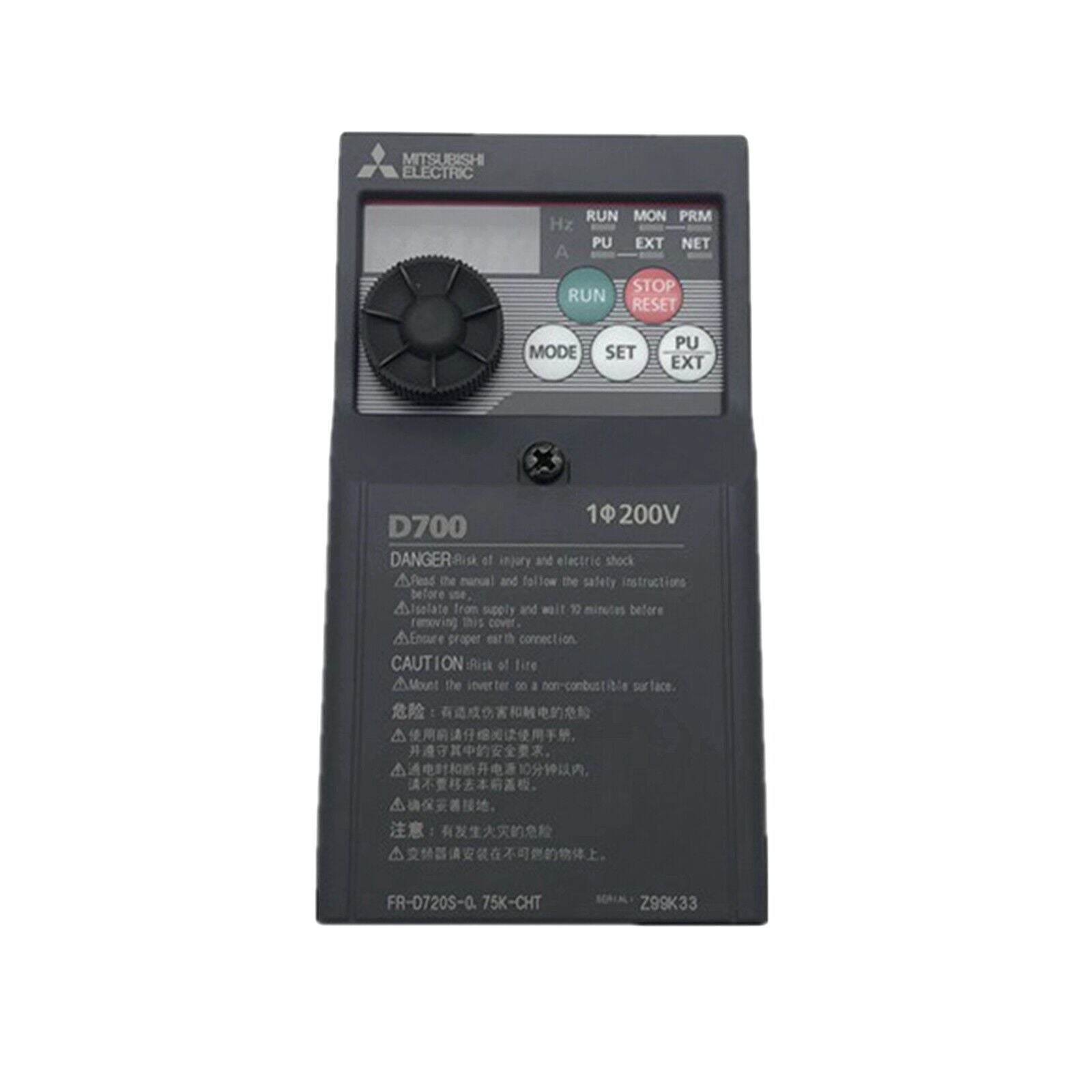 MITSUBISHI FR-D720S-0.75K-CHT Inverter | Energy Efficient Inverter | MITSUBISHI Power Solutions - MITSUBISHI