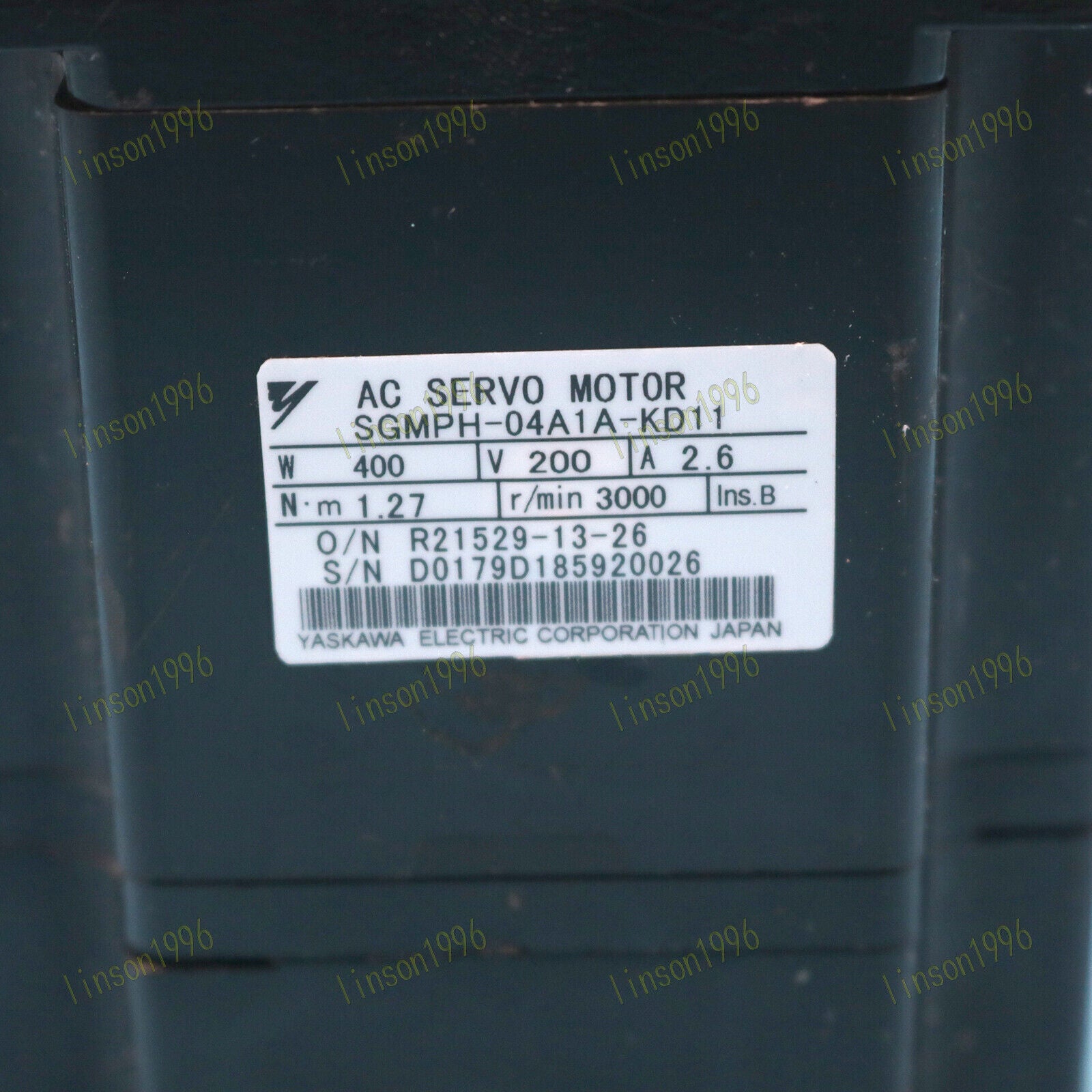 Used SGMPH-04A1A-KD11 Yaskawa Servo Motor, Tested Good - YASKAWA