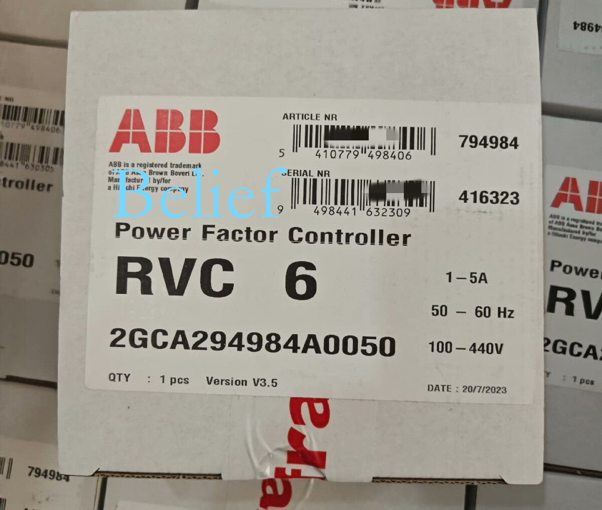 1pc ABB RVC-6   Power Factor Controller Rapid shipment