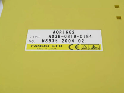New FANUC A03B-0819-C184 Product Series: A03B-0819, I/O MODULE, - FANUC
