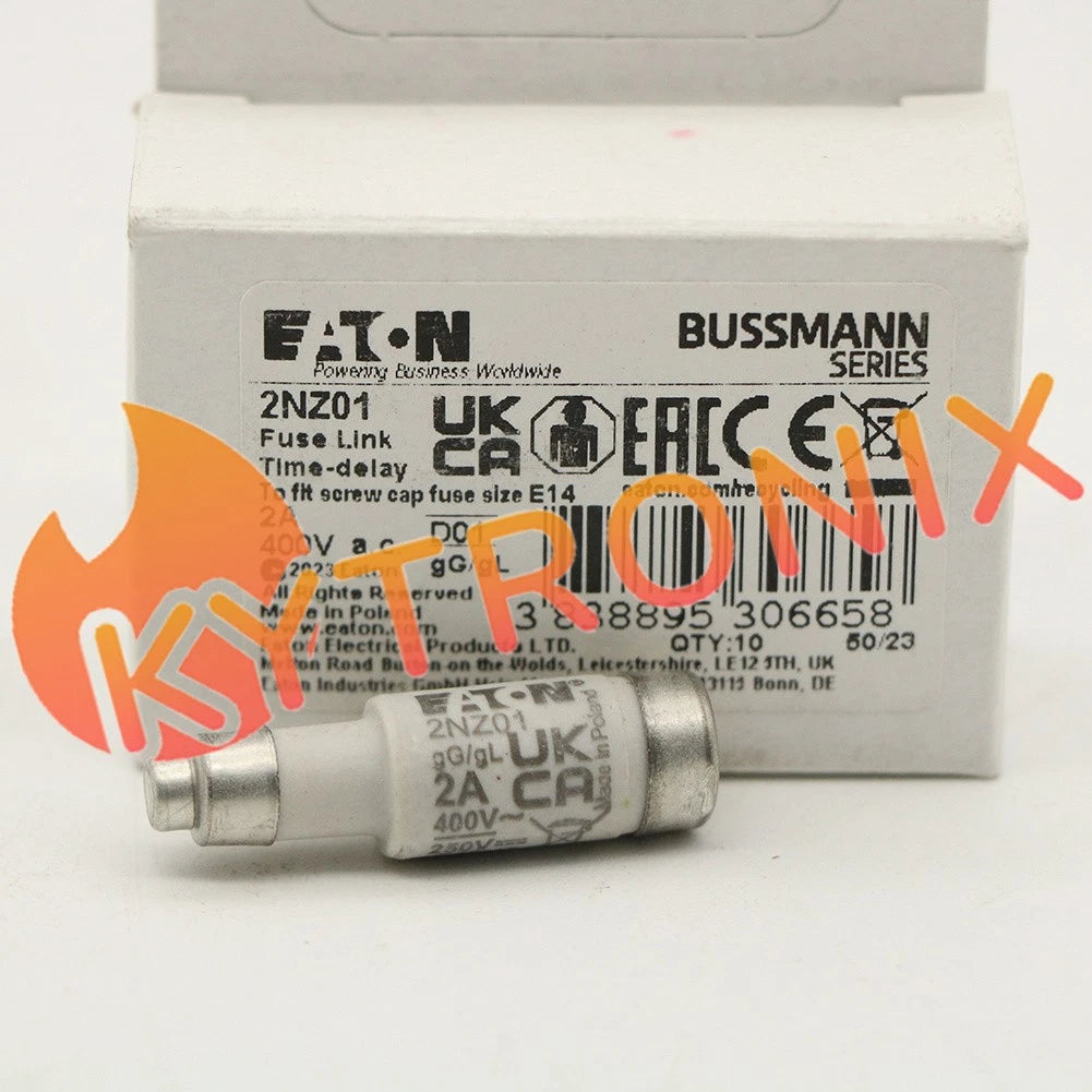 5pcs For Bussmann 2NZ01 Fuse 2A 400V gL/gG