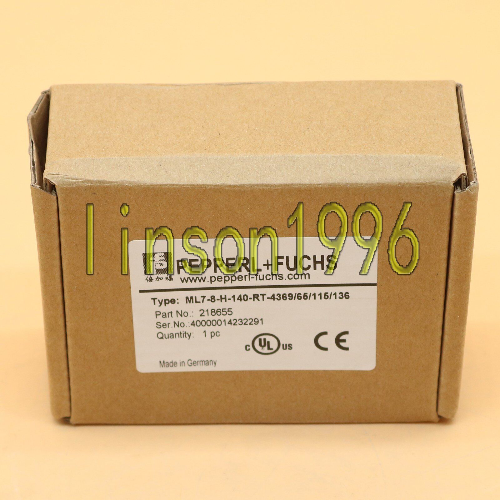 One Pepperl+Fuchs ML7-8-H-140-RT-4369/65/115/136 Sensor Fast Ship - PEPPERL+FUCHS