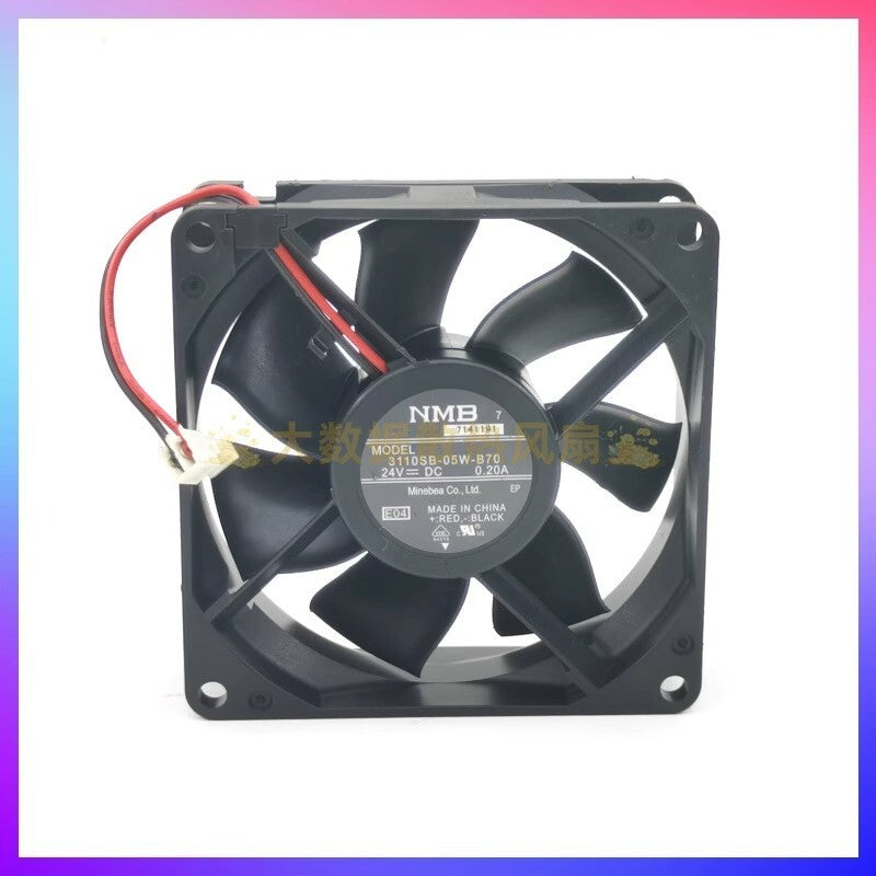 NMB-MAT 3110SB-05W-B70 DC24V 0.20A 2-Pin Inverter Mute Cooling Fan