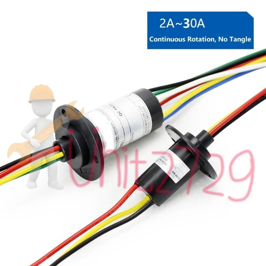 2-24 Wires2A-30A MW1230 High Current Conductive Slip Ring Electric Rotary Joint