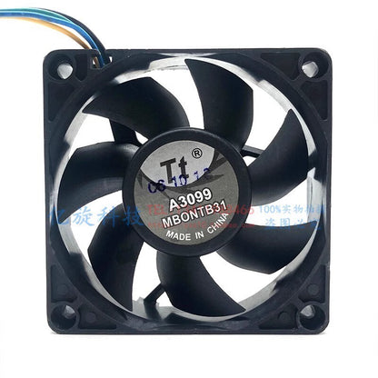 1PCS TT-7020A R127020SH 7020 DC12V 0.30A 7CM 4-Wire Silent Cooling Fan