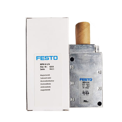 FESTO MFH-5-1/4 Solenoid Valve MFH51/4 6211 70 Character English - FESTO