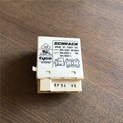 Schrack 041931030100 Automotive Relay 16A 250VAC 220-240VAC 50/60Hz