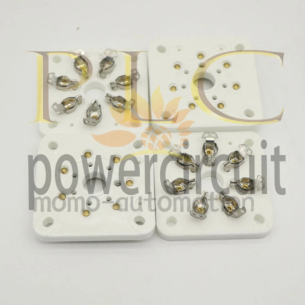 4PCS 7pin Ceramic vacuum tube socket Silver plate for 6C33 832 829 FU29 826