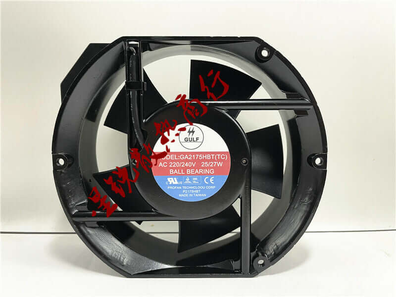 new GULF GA2175HBT TC 220V-240V 27W 17251 aluminum frame cooling fan