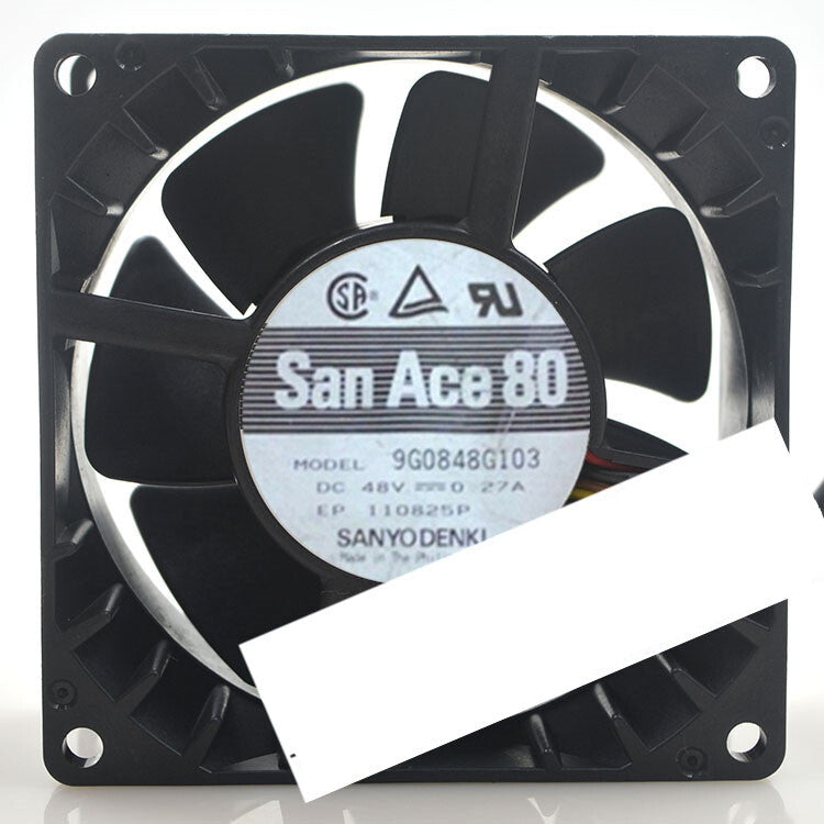 SANYO 9G084848G103 DC48V 0.27A 8038 8CM high air volume cooling fan
