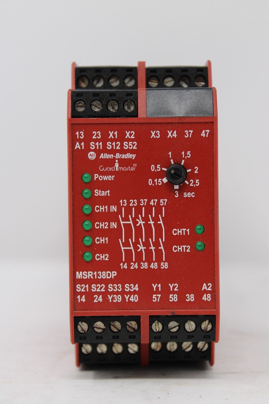 used Allen Bradley 440R-M23143 Safety Relay - ALLEN BRADLEY