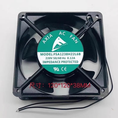 1PCS FSA1208H22L6B 12038 220V 0.12A 12CM Axial High Temperature Fan