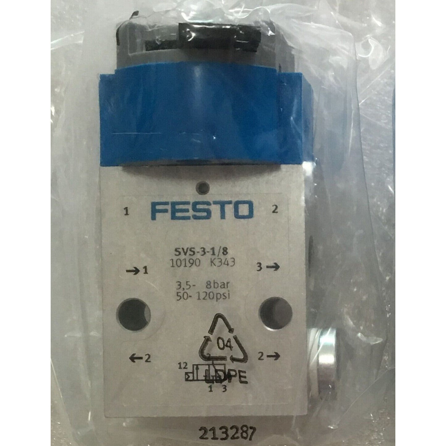 FESTO SVS-3-1/8 10190 Basic Valve - FESTO