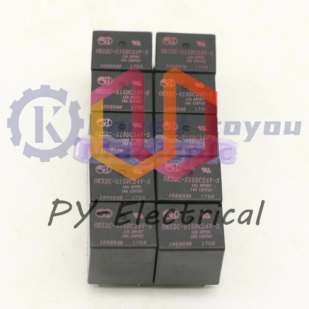 10PCS OKS2C-S15DC24V-S Power Relay 24VDC 5Pins 15A 125VAC /RS