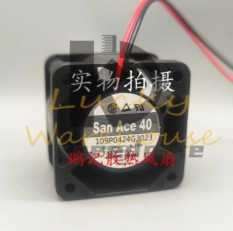Sanyo 109P0424G3023 4CM 4028 24V0.19A 40mm 2-wire gale volume cooling fan