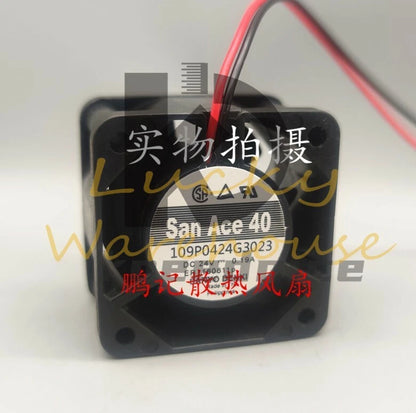 Sanyo 109P0424G3023 4CM 4028 24V0.19A 40mm 2-wire gale volume cooling fan