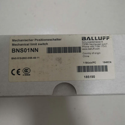 1PC BALLUFF Limit Switch BNS 819-B02-D08-40-11 - BALLUFF