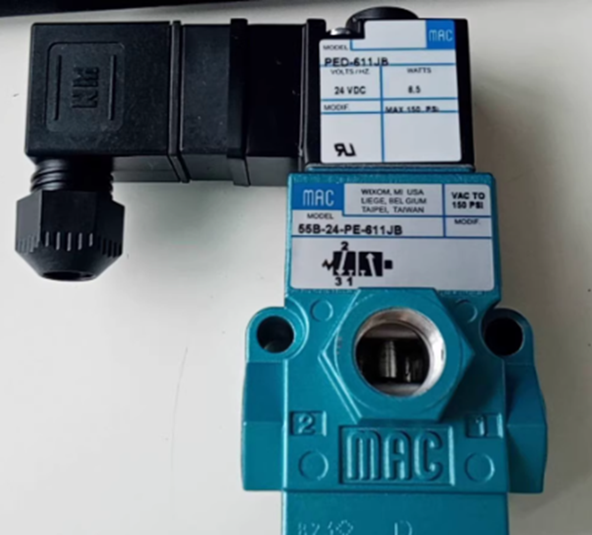 MAC 55B-24-PE-611JB Solenoid Valve - MAC