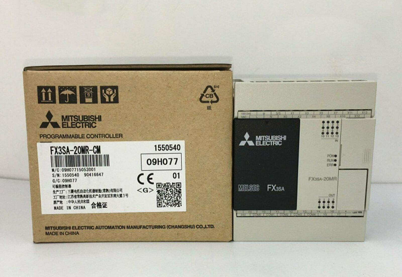 Mitsubishi FX3SA-20MR-CM PLC in Box - MITSUBISHI ELECTRIC CORPORATION