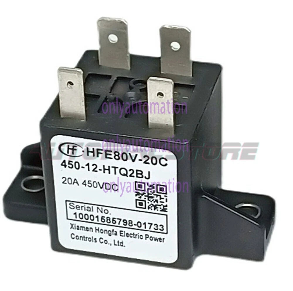 1PCS HONGFA HFE80V-20C 450-12-HTQ2BJ Automotive Relay 20A 450VDC 4Pins~