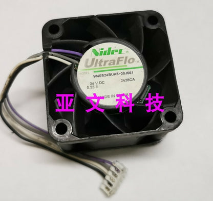 1pcs NIDEC W40S24BUA5-08J561 24V 0.25A 4028 4-wire inverter fan fan