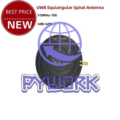 510MHz-10GHz Circular Polarization UWB Antenna Equiangular Spiral Antenna tops