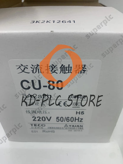1PCS For TECO Contactor CU-80 AC220V