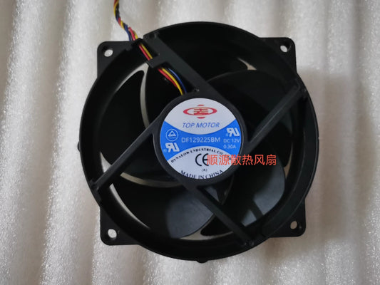 TOPMOTOR DF129225BM DC12V 0.30A 9CM 4-Wire Cooling Fan