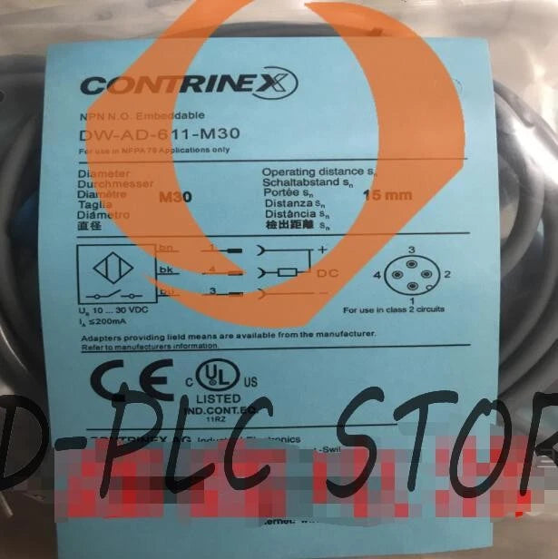 1PCS 1 PCS Contrinex Proximity Switch DW-AD-611-M30