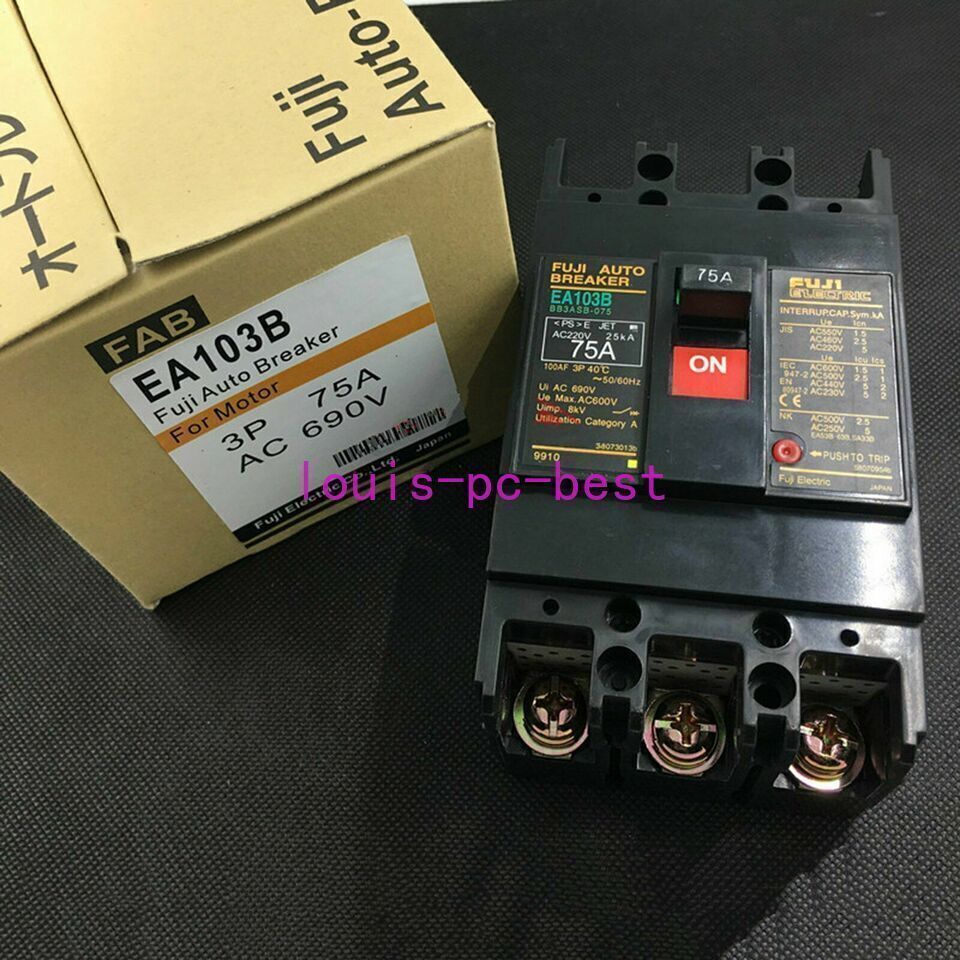 FUJI EA103B 3P 75A Circuit Breaker