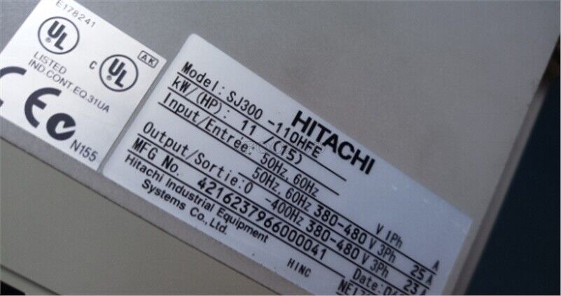 Used Hitachi Industrial Inverter SJ300-110HFE - HITACHI